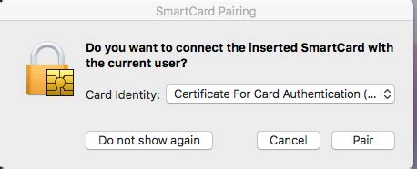 install high sierra smart card ability|Use a smart card with Mac .